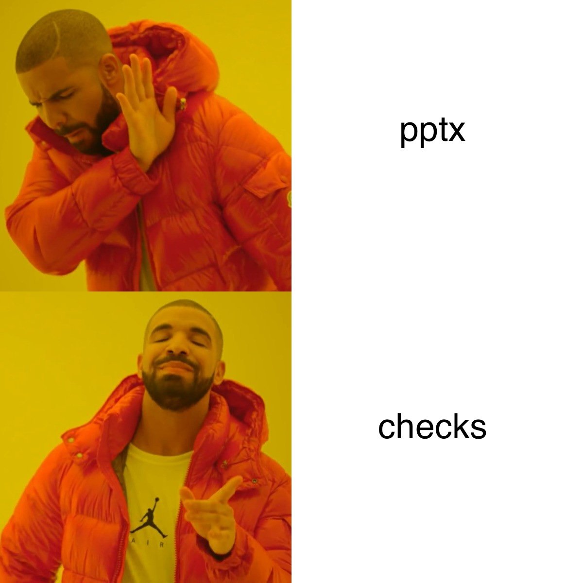 Checks without decks